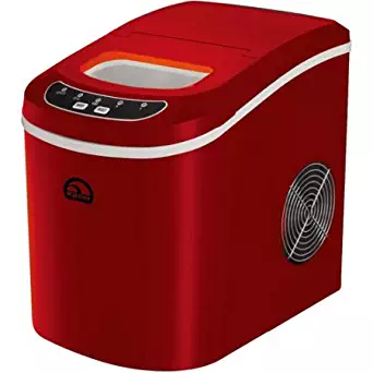 Igloo Portable Countertop Ice Maker, Dark Red, Ice maker produces up to 26 lbs of ice in 24 hours