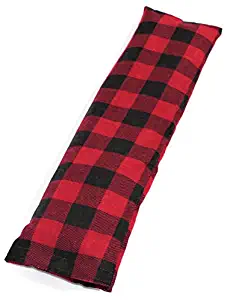 Microwave Heating Pad, Washable Cover, Natural Materials, Handcrafted in The USA, ECO Friendly, Neck, Back Shoulder, Arthritis, Menstrual Cramps, Pain (Red Buffalo Plaid)