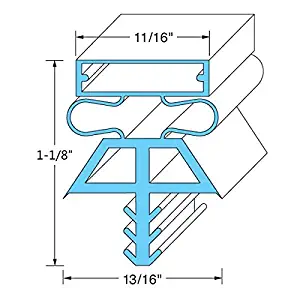 Vollrath 53117-2565 Magnetic 3-Sided Door Gaskets for Right Hinged Freezers/Coolers/Refrigerators 28-1/2" x 66"