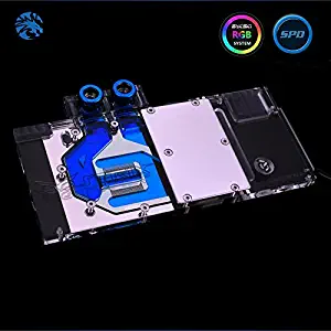 Bykski PC Water Cooling Full-Cover GPU Block for Graphic Video Card VGA Asus ROG-Strix-GTX 1080 1080TI 1070 1060 + RGB LED + Remote Control