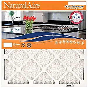 NaturalAire Odor Eliminator Air Filter with Baking Soda, MERV 8, 14 x 24 x 1-Inch, 4-Pack