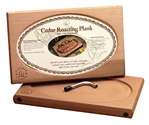 Nature's Cuisine NC001 Large Cedar Oven Roasting Plank with Wrench, 17 by 10-1/2-Inch