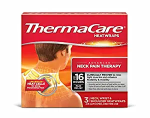ThermaCare Advanced Neck Pain Therapy (3 Count) Heatwraps, Up to 16 Hours Pain Relief, Neck, Wrist, Shoulder Use, Temporary Relief of Muscular, Joint Pains