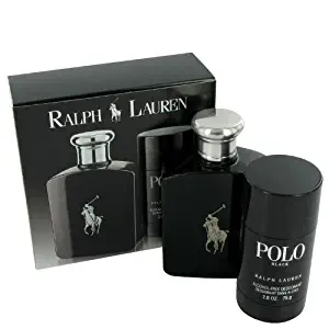 Polo Black by Ralph Lauren Mens Gift Set -- 4.2 oz Eau De Toilette Spray + 2.6 oz Deodorant Stick