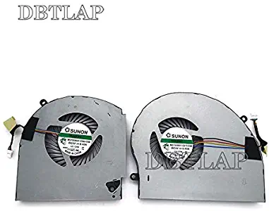 DBTLAP Fan Compatible for Dell Alienware 17 R4 R5 ALW17C CPU + GPU Fan MG75090V1-C060-S9A MG75090V1-C070-S9A Cooling Fan