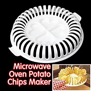 Potato Chips Baking Tray Microwave Oven Fat Free Potato Chips Maker Home Baking Tool by S.Team. Kitchen