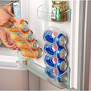 Refrigerator Organizer,Gordan Fridge Space Saver Cans Storage Box Four Case Sauce Bottle Container