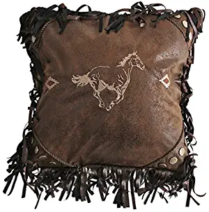 Carstens Embroidered Horse Pillow