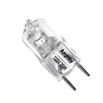 Anyray A1700Y (12)-Pack G8 Base 120V 20W JCD Type Halogen Lights Bulbs