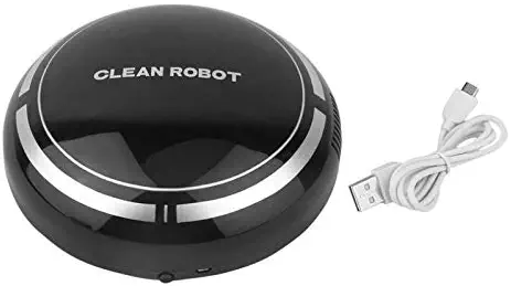 Goglor Mini Sweeping Cleaner Robot, Charging/Battery Robotic App Control Vacuum Cleaner with Strong Suction/Max Power Suction for Hard Floor,Low Power Carpet Dust Pet Hair Mopping(USB/Battery)