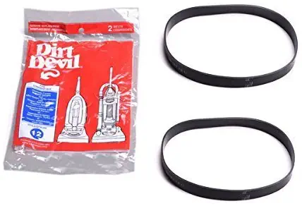 Dirt Devil Royal Style 12 Genuine Vacuum Belts Platinum Force Ultra Vision Turbo 2PK # 1LC0011600, 3910355001 3-910355-001