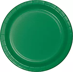 75-Count Value Pack Paper Dessert Plates, Emerald Green