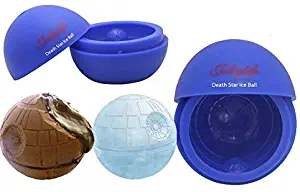 Jollylife Silicone Mold Ice Cube Tray Ball for Star Wars Lovers or Party Theme 2pcs (Blue)