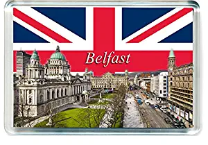 H408 Belfast Refrigerator Magnet United Kingdom England Travel Fridge Magnet