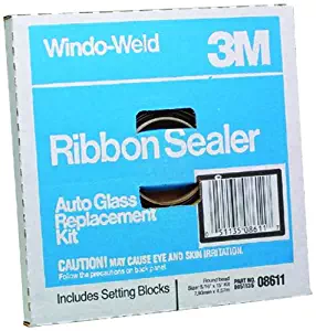 3M 08611 Window-Weld 5/16" x 15' Round Ribbon Sealer Kit