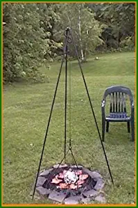 The Original Big Woods Tripod Grill with 25" Stainless Steel Cooking Grill