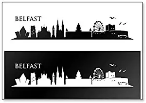 Belfast Skyline Classic Fridge Magnet