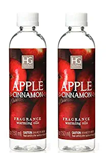 Hosley Premium Grade Concentrated Apple Cinnamon Scented Warming Oils for Aromatherapy Box of 2 6 Fluid Ounces Each Ideal Gift for Weddings Spa Bathroom W1