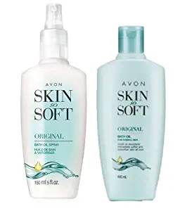 Avon Skin So Soft Original Oil 5oz with Pump + REFIL Bottle 5 oz