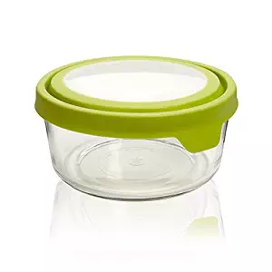 Anchor Hocking TrueSeal Glass Food Storage Container with Airtight Lid, Green, 7-Cup, Single Unit