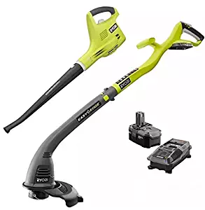 Ryobi 18-Volt Lithium-Ion Cordless String Trimmer/Edger Blower/Sweeper Combo Kit