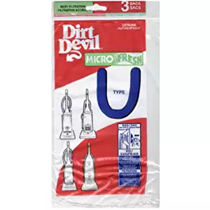 Dirt Devil Type U Microfresh Vacuum Bags (3-Pack), 3920750001