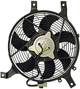 APDTY 731537 AC Air Conditioning Condenser Cooling Fan Motor Assembly Fits 2001-2004 Nissan Frontier 2001 Nissan Xterra 2010-2012 Nissan NP300 (Replaces 921209Z400, 92120-9Z400)