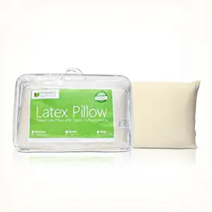 All Natural Premium Latex Pillow with Organic Covering - King Size