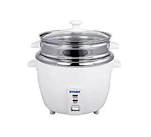 OYAMA Stainless 16-Cup (Cooked) (8-Cup UNCOOKED) Rice Cooker, Stainless Steel Inner Pot, Stainless Steamer Tray (CNS-A15U)