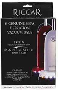 Riccar Genuine Radiance Hepa Filtration Vacuum Bags Type X