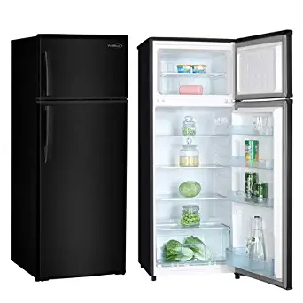 Premium PRF737HB 7.4 cu. ft. Refrigerator with Top Freezer, (Black)