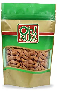 Almonds Roasted No Salt, Freshly Roasted Almonds Unsalted - Oh! Nuts (3 LB Almonds Roasted No Salt)