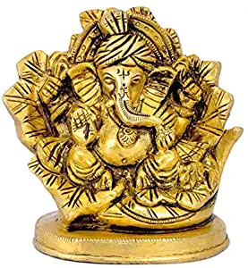 Gangesindia Brass Statue Lord Ganpati Ji