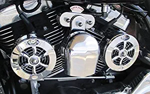 CL-100 Love Jugs Cool Master Chrome V-Twin Engine Cooling System for Harley Motorcycles