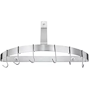 Cuisinart CRHC-22B Chef's Classic Half-Circle Wall-Mount Pot Rack, Brushed Stainless