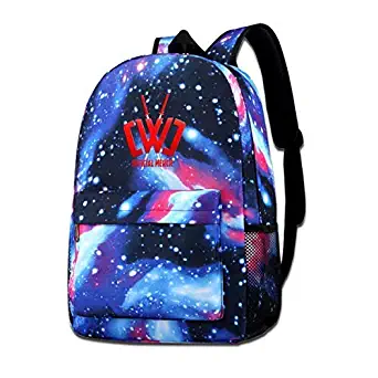 Vixerunt Fashion Starry Sky School Backpack, CWC Chad Wild Clay Ninja Travel Backpack Shoulder Daypack for Kids Boys Girls
