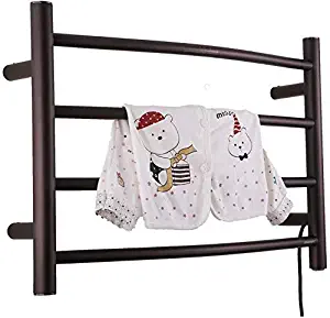 PRG Towel Warmer, Hot Towel Rack Wall-Mounted Heated 4 Heated Bars Energy Saving Stainless Steel Towel Dryer Home Bathroom Accessories