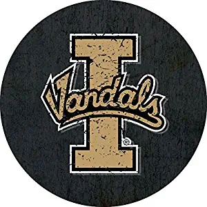 R and R Imports Idaho Vandals Distressed Wood Grain 4 Inch Round Magnet