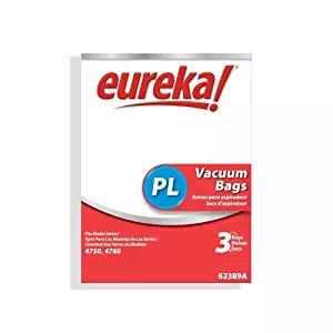 Eureka 62389A PL Vacuum Bags For Eureka! Models 4750 & 4760 3 Count