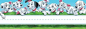 Eureka 101 Dalmatians Name Plates, includes 36 self-adhesive name plates, measuring 9.5" x 3.25"