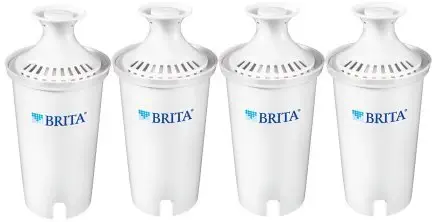 Brita Advanced Replacement Water Filter for Pitchers, 4 Count, 9.19 x 2.31 x 5.31 Inches