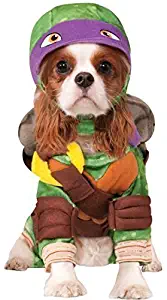 Pet Dog Cat Donatello Teenage Mutant Ninja Turtles Halloween Film Cartoon Fancy Dress Costume Outfit Clothes Clothing (Medium, Purple (Donatello))