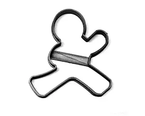 NINJA GINGERBREAD MAN OUTLINE POSE 1 CHRISTMAS SPECIAL OCCASION COOKIE CUTTER BAKING TOOL 3D PRINTED MADE IN USA PR3208