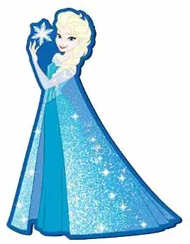 Disney Elsa the Snow Queen Soft Touch Lasercut Rubber Refrigerator Magnet