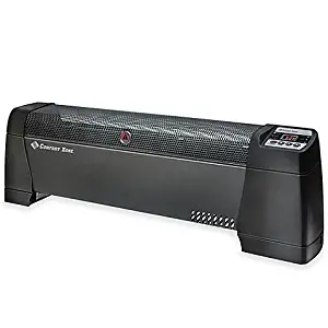 Comfort Zone Thermal Digital Baseboard Heater in Black