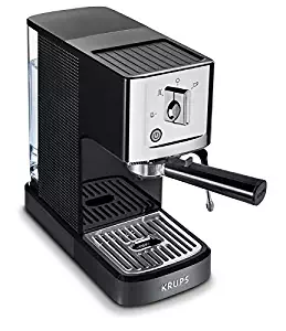 KRUPS Professional Coffee Maker North America XP344C51 Calvi Steam and Pump Compact Espresso Machine, Black, 1