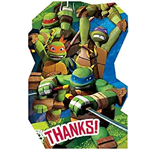 TMNT "Thank You" Postcards, Party Favor