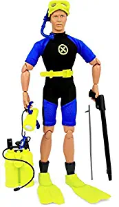 Click N' Play Sports & Adventure Diver Action Figure Play Set with Accessories