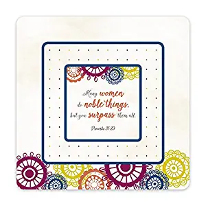 Magnetic Picture Frame Set - 3-in-1 Noble Woman Proverbs 31:29 Fridge Magnets, 5 3/4 Inch