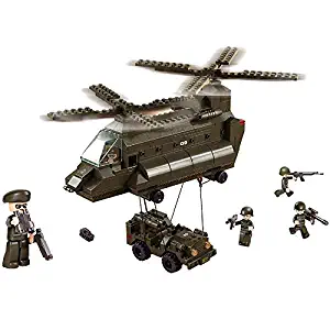 Sluban Transport Helicopter Army Building Kit (370 Pieces)